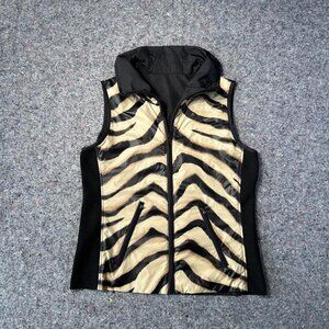 Lauren Ralph Lauren Puffer Vest Reversible Black Tan...